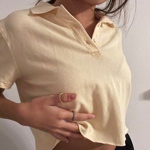 Cherokee cropped collar top